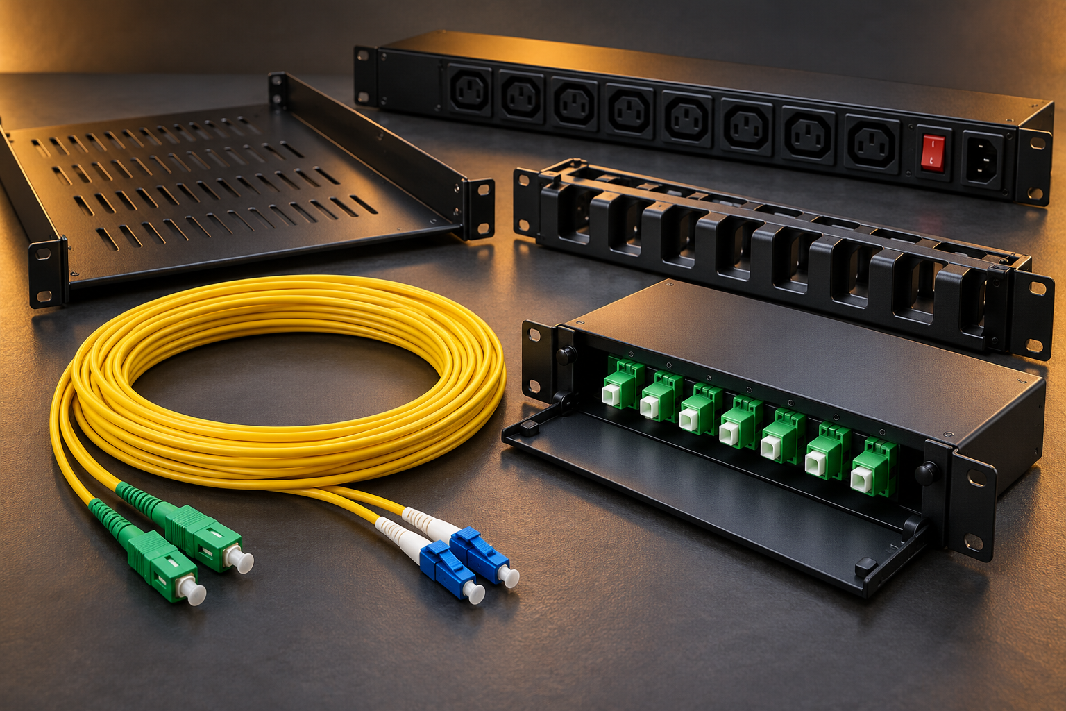 Fibra óptica y accesorios